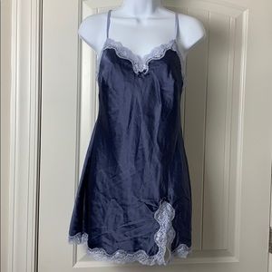 Victoria’s Secret blue lace slip nightgown